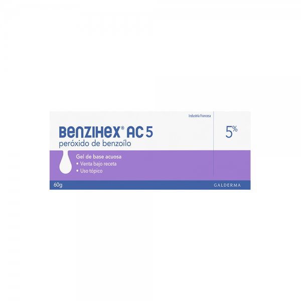 BENZIHEX AC 5% GEL ENVASE X 60 GR