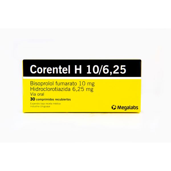 CORENTEL-H 10/6.25MG CO-RV CAJA X 30