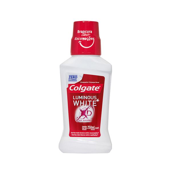 COLGATE PLAX ENJUAGE BUCAL X 250 ML LUMINOUS WHITE