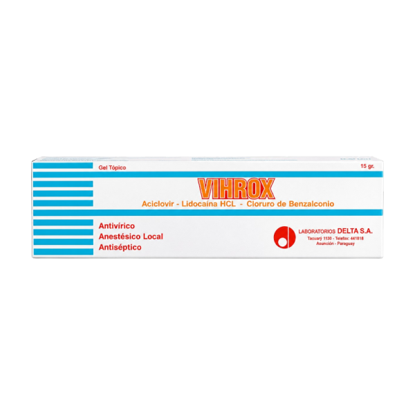 VIHROX 50MG GEL-D ENVASE X 15GR