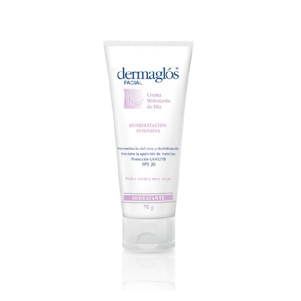 DERMAGLOS FACIAL CREMA HIDRATANTE DE DIA PELES SECAS FPS 20 70 GR