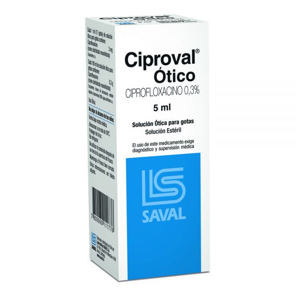 CIPROVAL OTICO GT-OT FRASCO X 5ML
