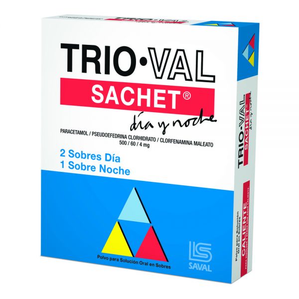 TRIO VAL DIA Y NOCHE SACHETS X 3 SOBRES