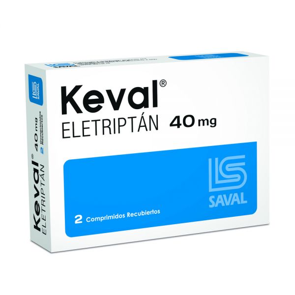 KEVAL 40 MG CAJA X 2 COMPRIMIDOS