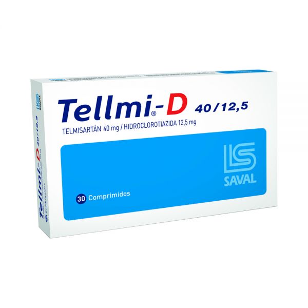 TELLMI D 40/12.5MG COMP. CAJA X 30