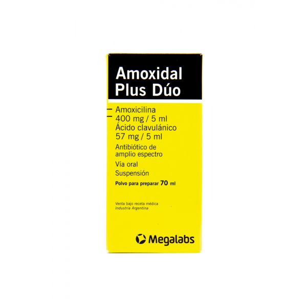 AMOXIDAL PLUS DUO 400MG SP-OR FRASCO X 70ML