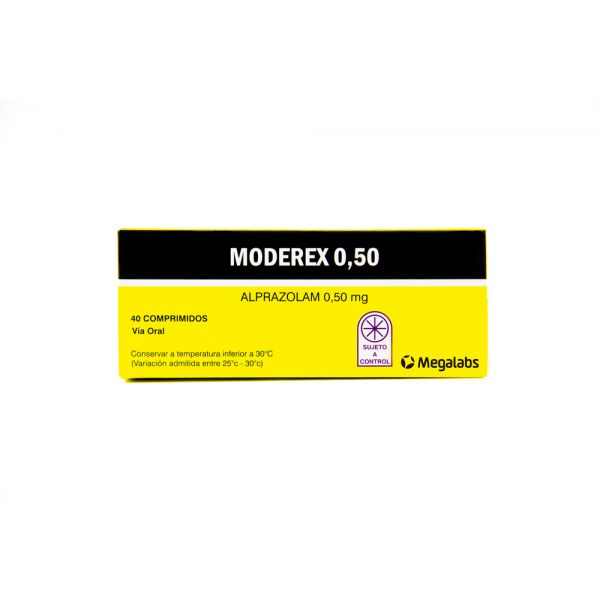 MODEREX 0.50MG COMP. CAJA X 40