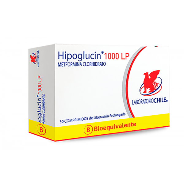 HIPOGLUCIN LP 1000MG COMP. CAJA X 30