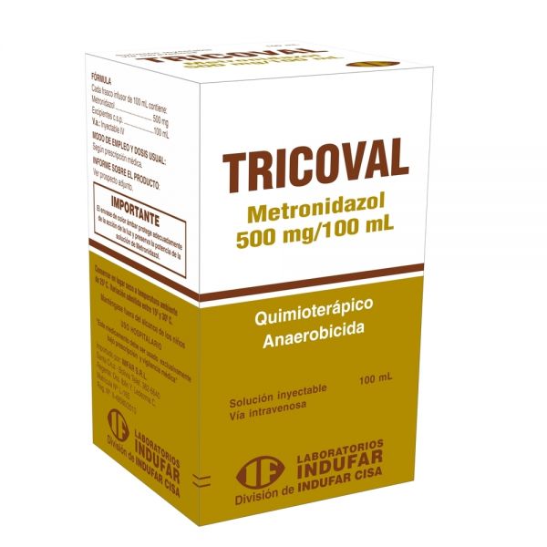 TRICOVAL 500MG ENDOV AMPOLLA X 100ML