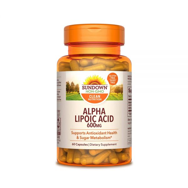 SUNDOWN ALPHA LIPOIC ACID THE VITAMIN SHOPPE 600MG CAPS FRASCO X 60