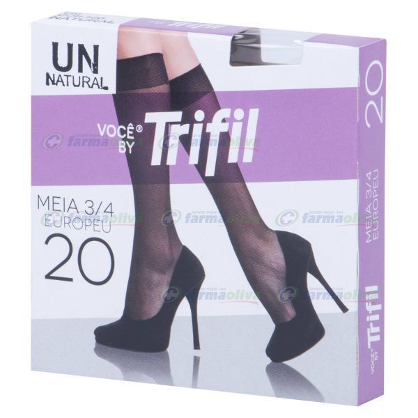 Medias 3/4 Trifil Lycra Natural Claro