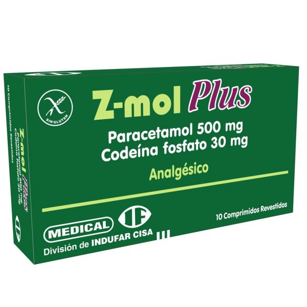 Z-MOL PLUS 500/30MG T-REC CAJA X 10