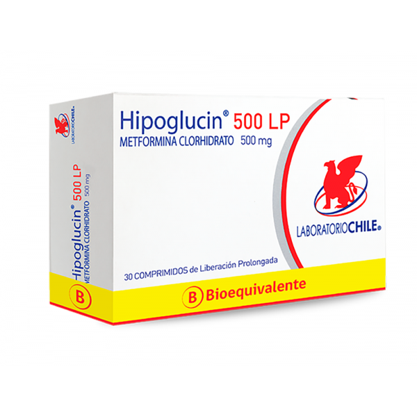 HIPOGLUCIN LP 500MG COMP. CAJA X 30