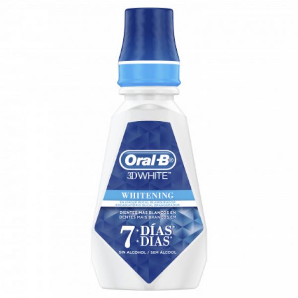 ORAL B ENJUAGE BUCAL . 3D WHITE X 473 ML