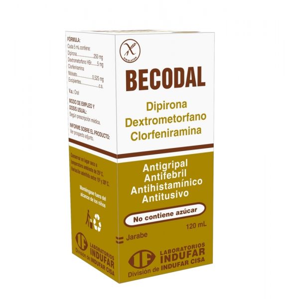 BECODAL 0.525MG JARAB FRASCO X 120ML