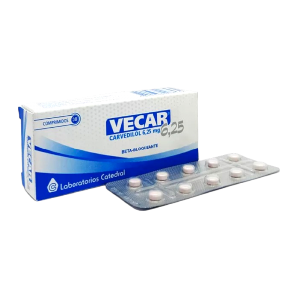 VECAR 6.25MG COMP. CAJA X 30