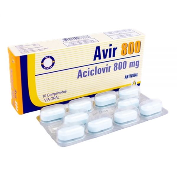 AVIR 800MG COMP. CAJA X 10