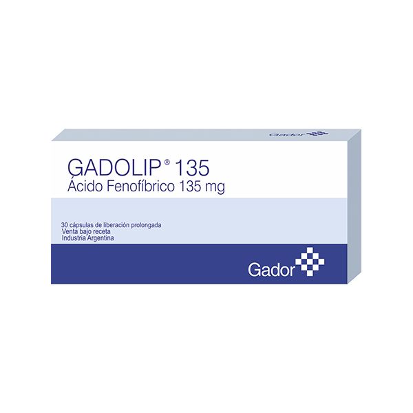 GADOLIP 135MG CAPS CAJA X 30
