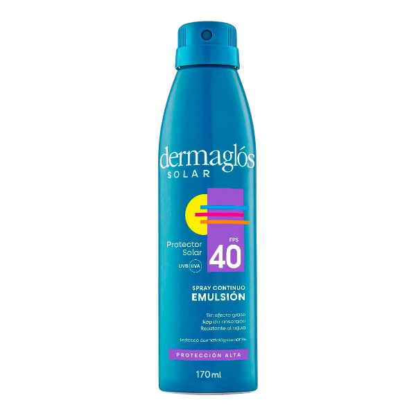 DERMAGLOS SOLAR SPRAY FPS 40 RA X 170 ML.
