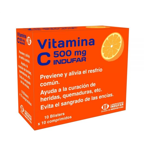 VITAMINA C 500 MG Tira x 10 Comprimidos