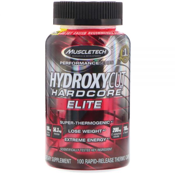 HYDROXYCUT HARDCOR 4MG CAPS CAJA X 100