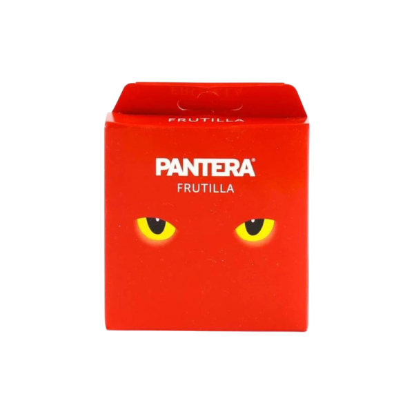 PANTERA CONDONES 3 UNID.FRUTILLA ROJA