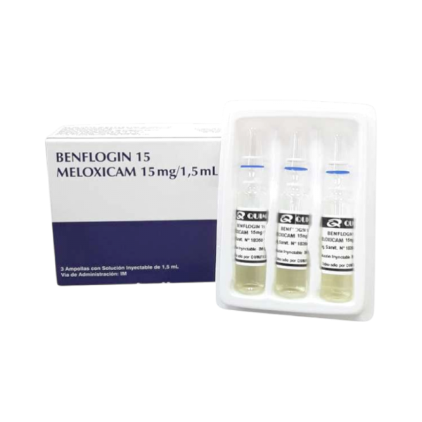 BENFLOGIN 15MG ENDOV AMPOLLA X 3 X 1.5ML