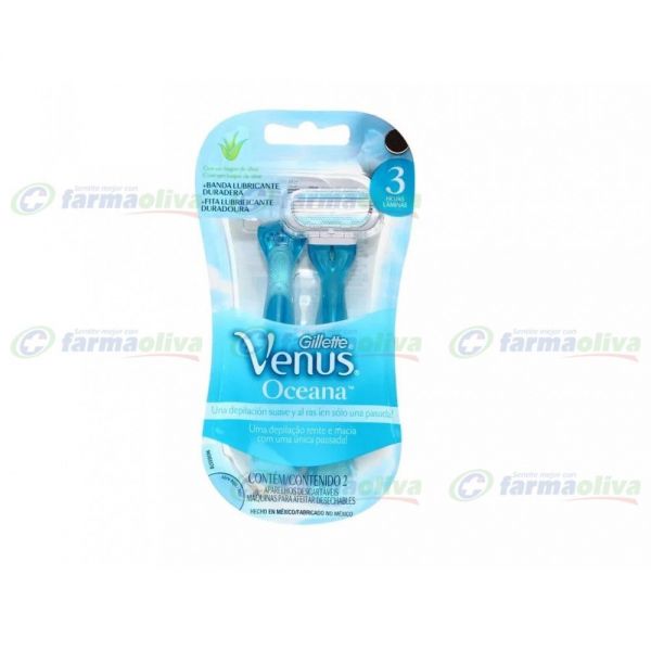 GILLETTE VENUS MAQ. 3 OCEANA X 2 PZS. R.2361