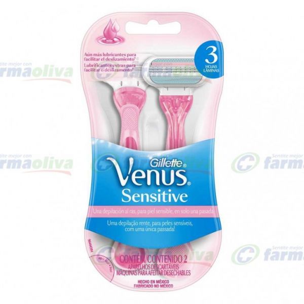 GILLETTE VENUS MAQ. 3 SENSITIVE X 2 PZS. R.2217