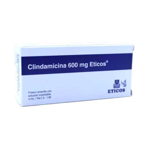 CLINDAMICINA ETICOS 600MG ENDOV AMPOLLA X 4ML