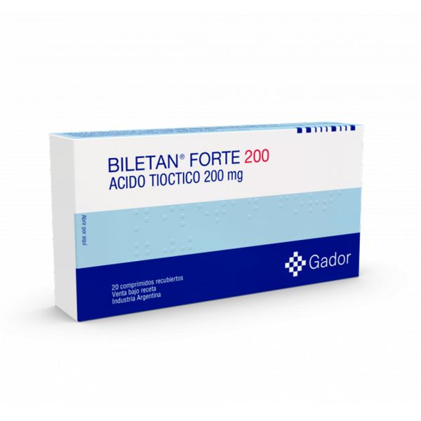 BILETAN FORTE 200MG CO-RV CAJA X 20