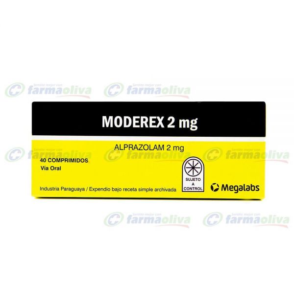 MODEREX 2MG COMP. CAJA X 40